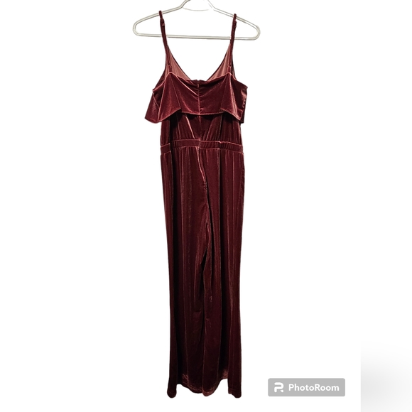 Jack by BB Dakota Party Velvet Jumpsuit in Fig , Size M Revolve romper velour - Picture 5 of 9